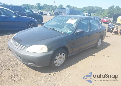 2000 Honda Civic Lx from USA, damaged, VIN 1HGEJ6679YL035044